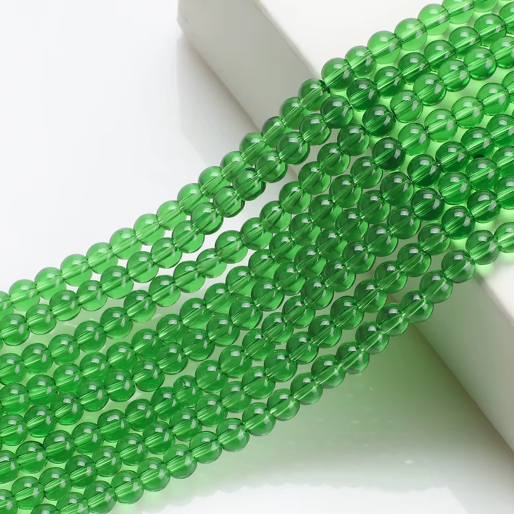 High Quality Glossy Crystal Glass Bead 6mm/8mm