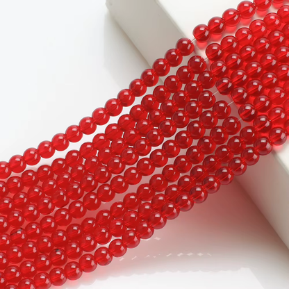 High Quality Glossy Crystal Glass Bead 6mm/8mm