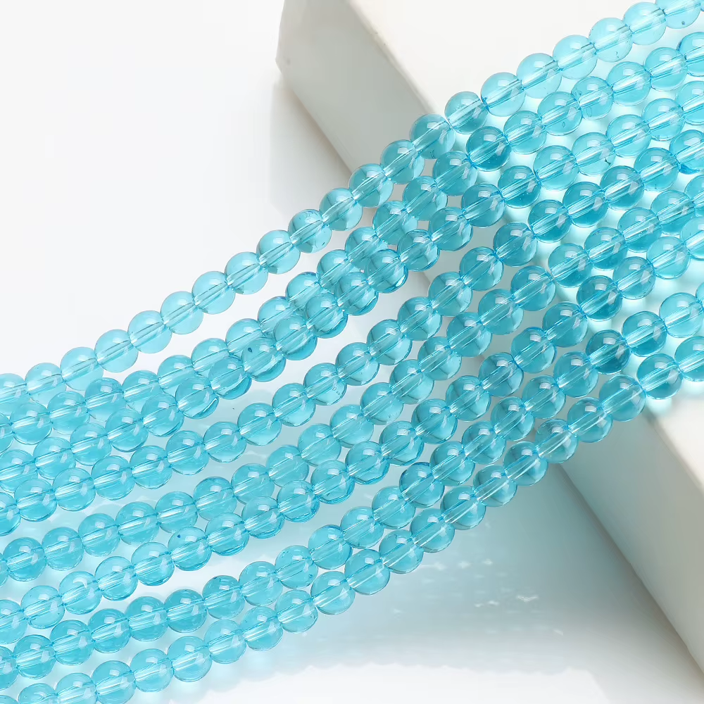 High Quality Glossy Crystal Glass Bead 6mm/8mm