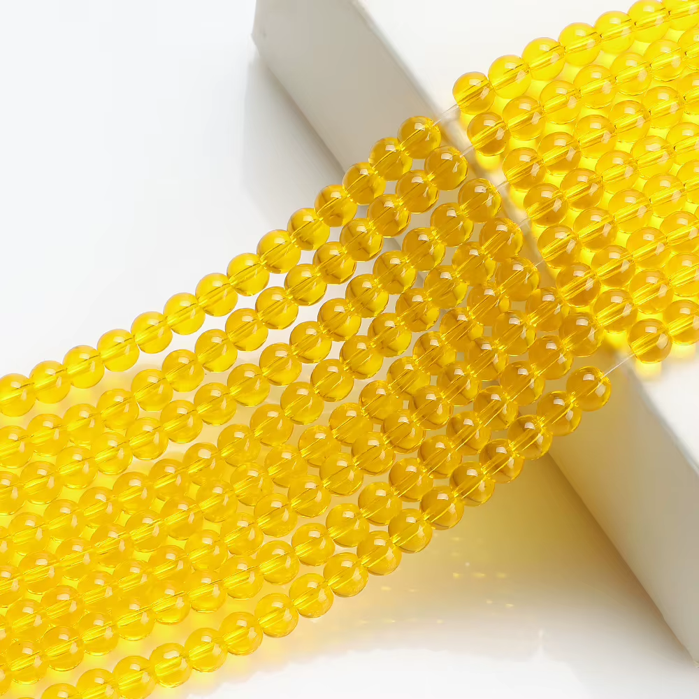 High Quality Glossy Crystal Glass Bead 6mm/8mm