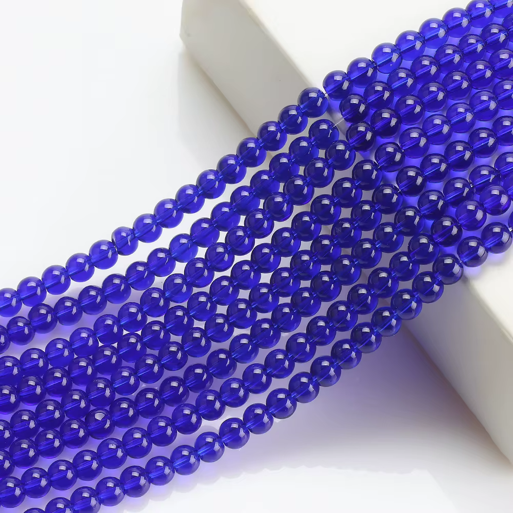 High Quality Glossy Crystal Glass Bead 6mm/8mm