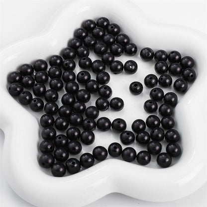 50PCS Natural Wooden Beads Round Loose Beads