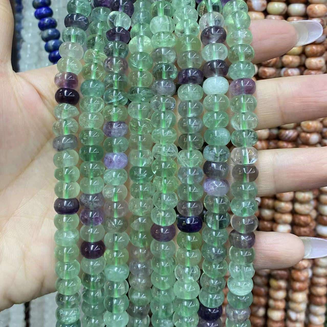 Round Rondelle Beads 2x4mm 4x6mm 5x8mm Quartz/Jasper/Agate