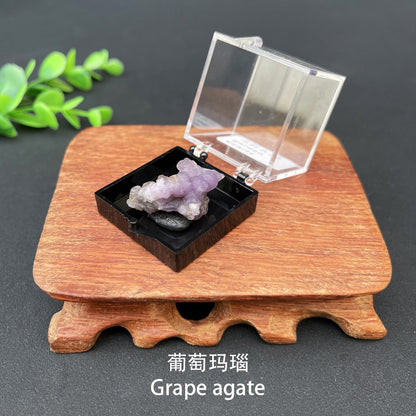 Micro Mineral Box Raw Crystal GemstoneCollection Box