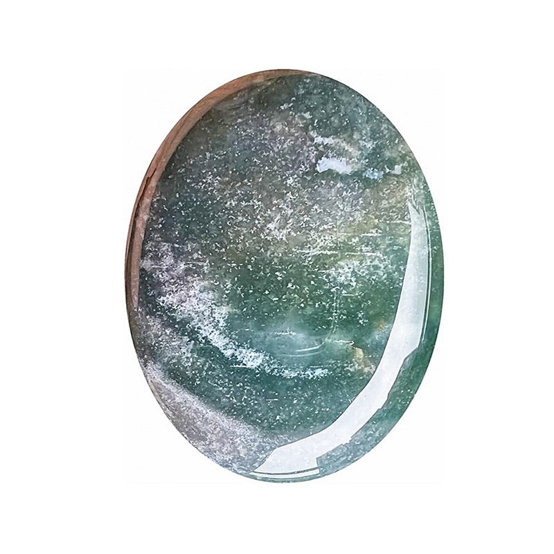 Oval Palm Stone, Polished Oval Gemstone Pocket Palm Stone Gift