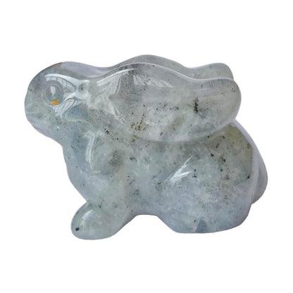 Rabbit Statue Hand Carved Animal Figurine