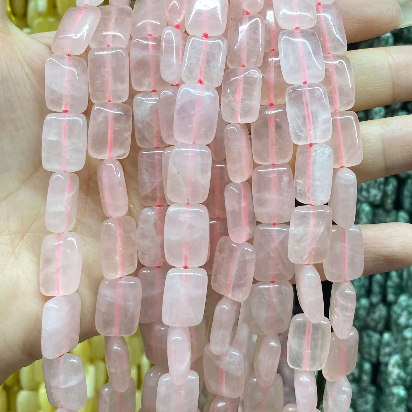 Smooth Rectangle Beads 10x14mm Quartz/Jasper/Agate/Crystal