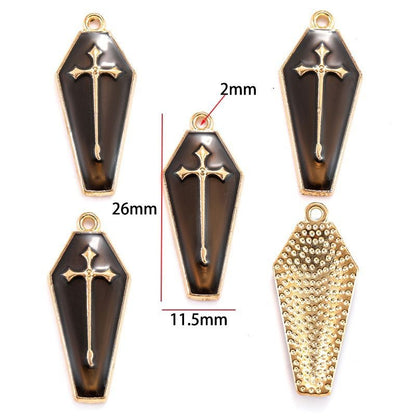 5PCS Halloween Style Theme Jewelry Making Findings Charm #2