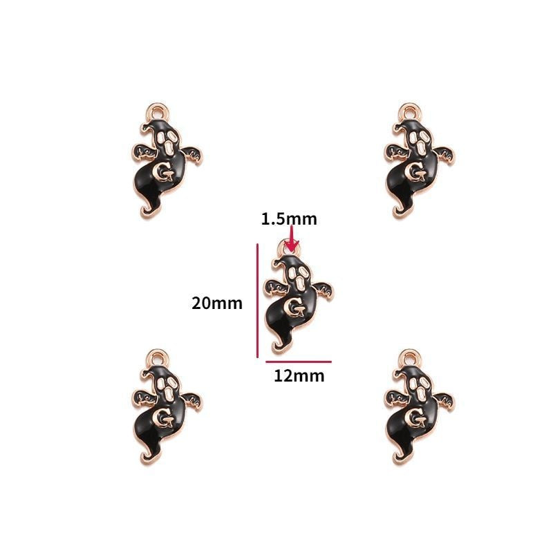 5PCS Halloween Style Theme Jewelry Making Findings Charm #1