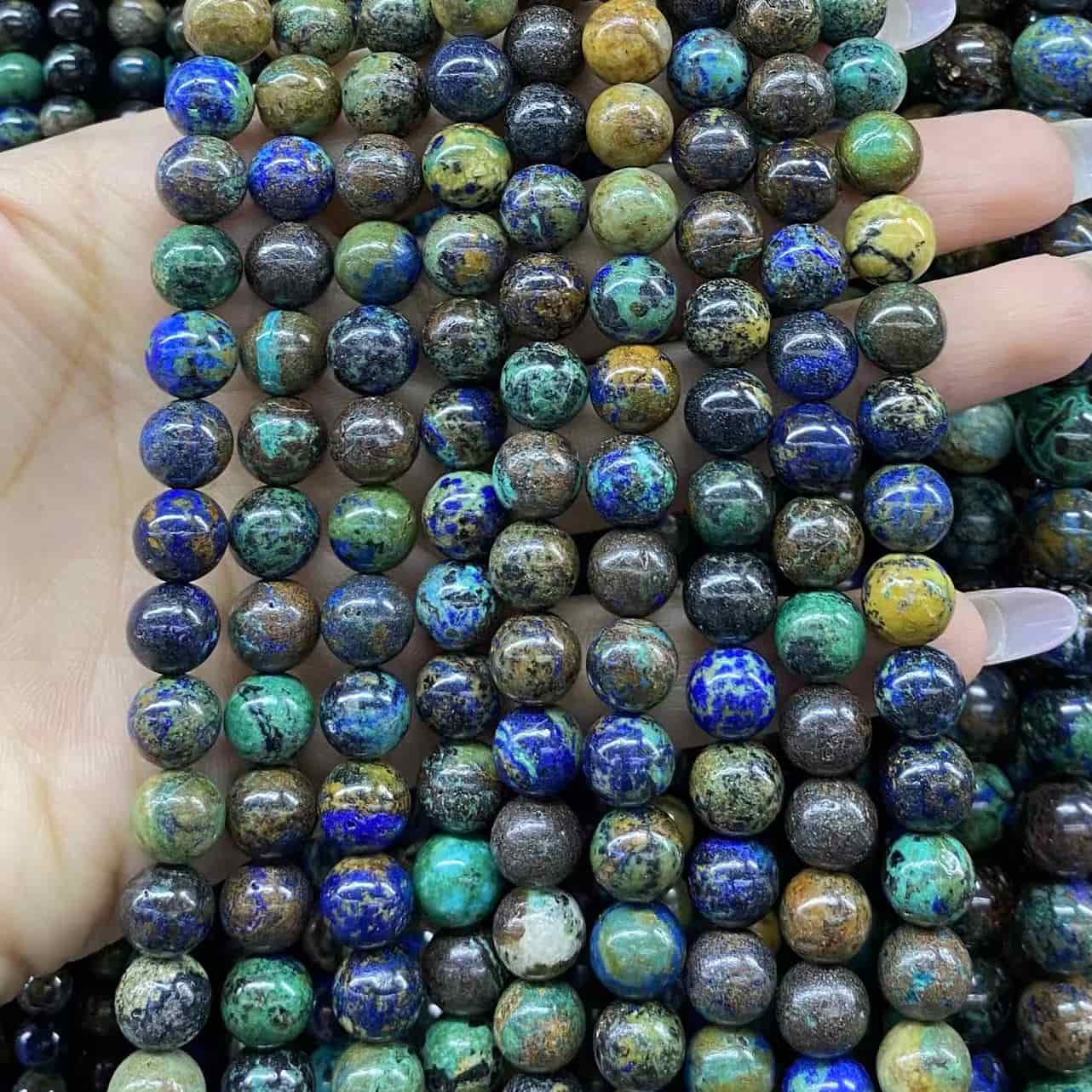 High-Quality Gemstone & Crystal Round Smooth Beads 4mm 6mm 8mm 10mm