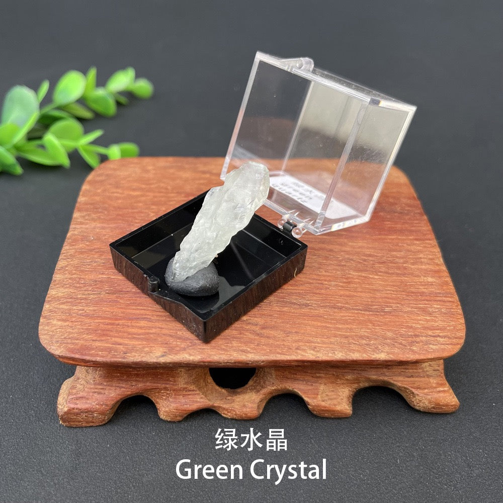 Micro Mineral Box Raw Crystal GemstoneCollection Box
