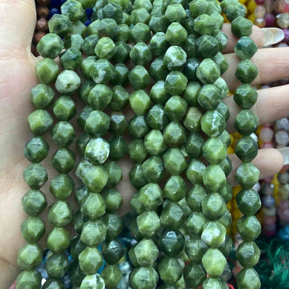 Diamond Faceted Beads 6mm/8mm/10mm Quartz/Jasper/Agate/Crystal