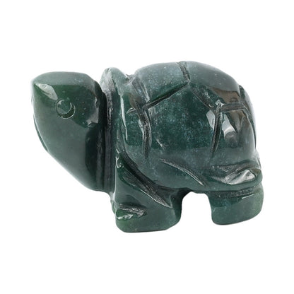 Turtle Statue Hand Carved Animal Figurine