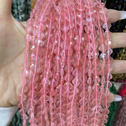 Leaf Clover Beads 8mm Quartz/Jasper/Agate/Crystal