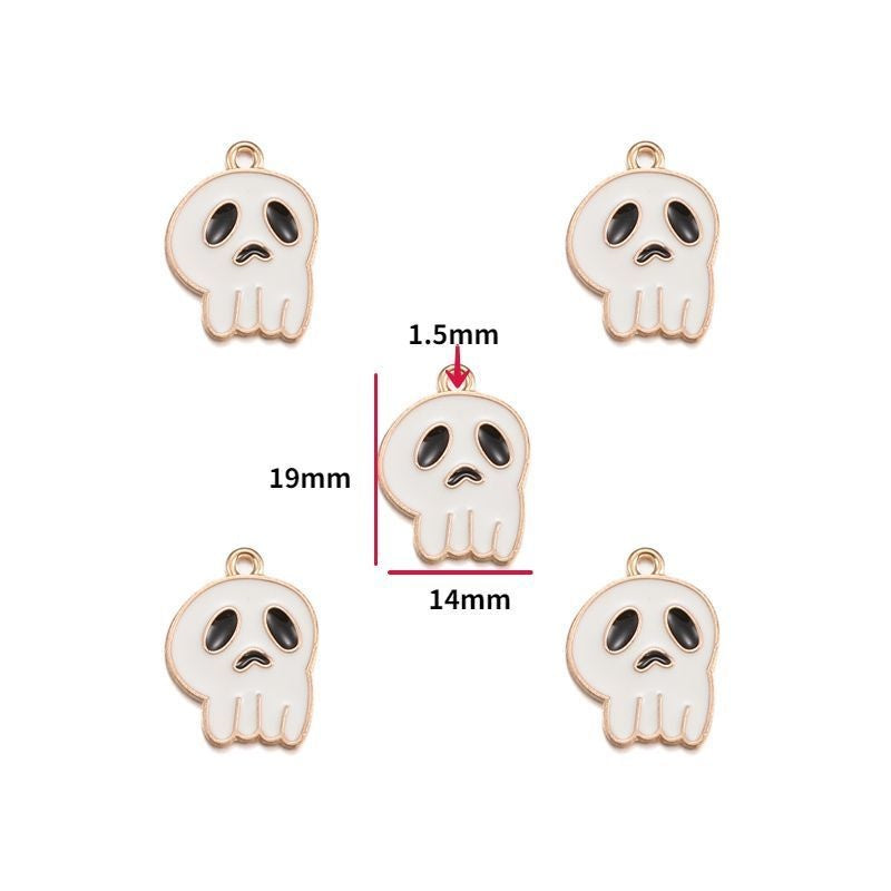 5PCS Halloween Style Theme Jewelry Making Findings Charm #1