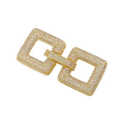 1 Pcs Hooks Accesories Supplies Brass Cubic Zirconia Connectors