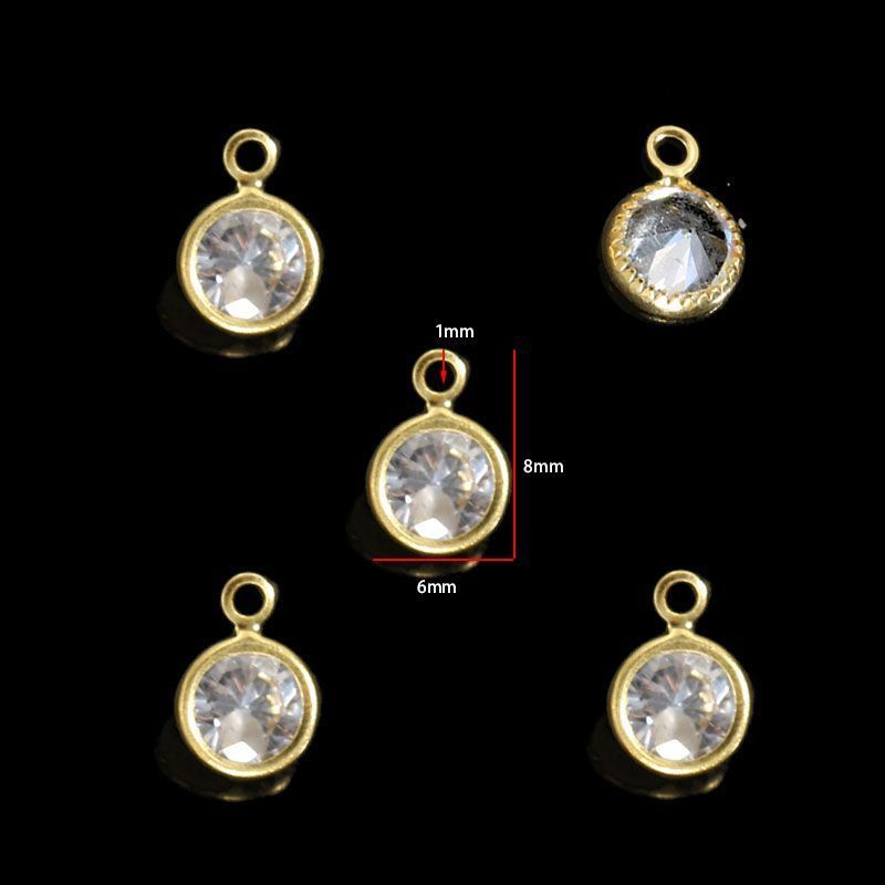 5PCS Crystal Collection Jewelry Making Findings Charm