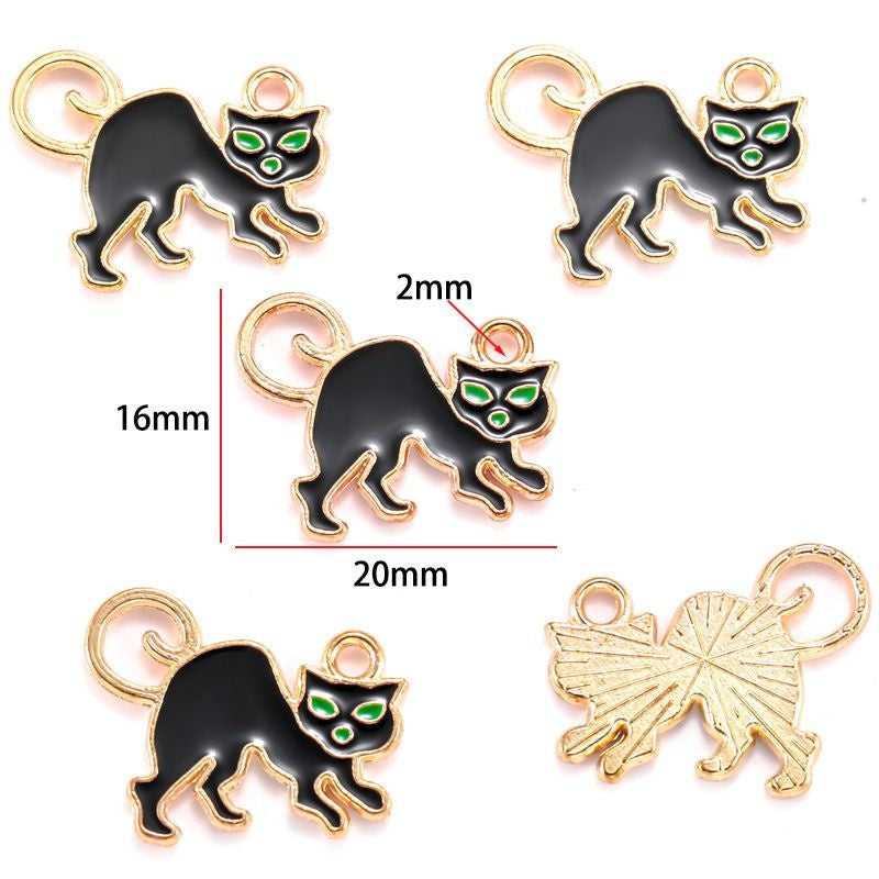 5PCS Halloween Style Theme Jewelry Making Findings Charm #2