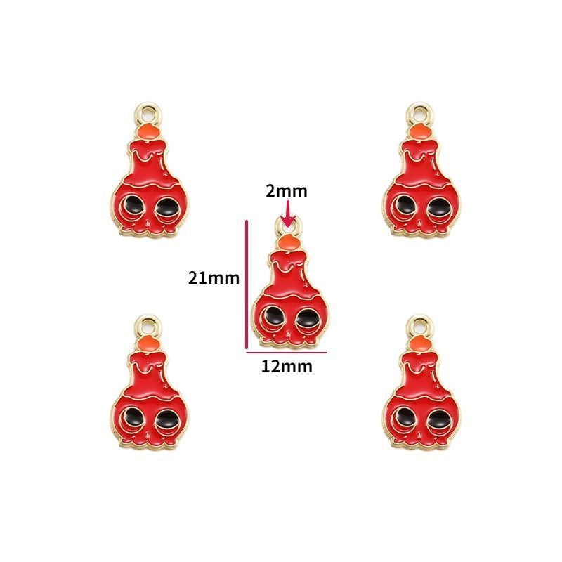 5PCS Halloween Style Theme Jewelry Making Findings Charm #3