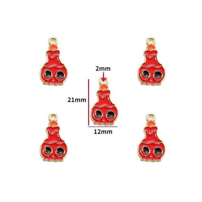 5PCS Halloween Style Theme Jewelry Making Findings Charm #3