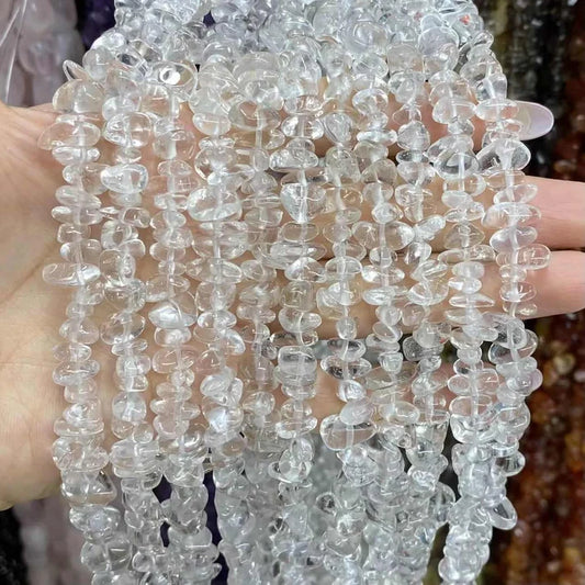 Freeform Chip Clear Quartz Beads
