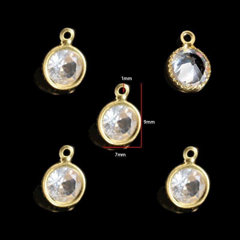 5PCS Crystal Collection Jewelry Making Findings Charm