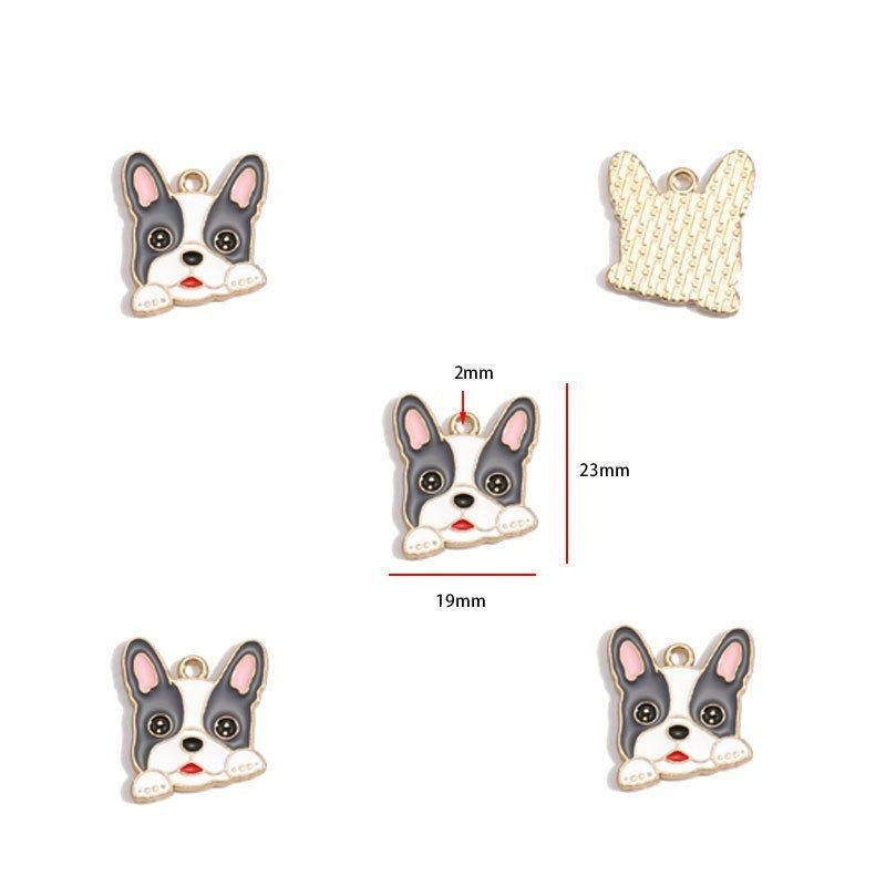 5PCS Colorful Poppy Collection Jewelry Making Findings Charm