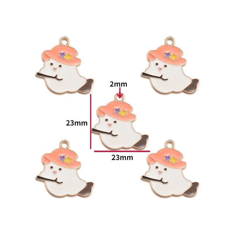 5PCS Halloween Style Theme Jewelry Making Findings Charm #1