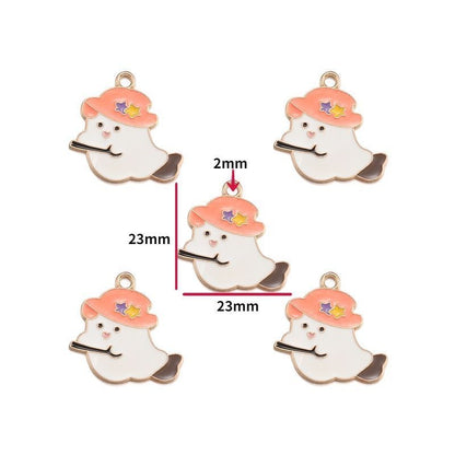 5PCS Halloween Style Theme Jewelry Making Findings Charm #1