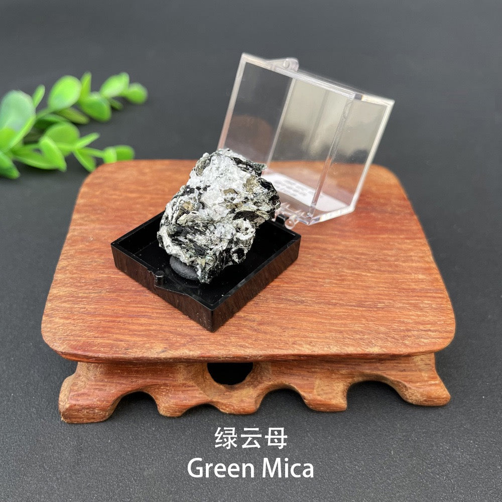 Micro Mineral Box Raw Crystal GemstoneCollection Box