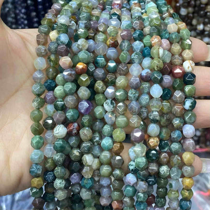 Diamond Faceted Beads 6mm/8mm/10mm Quartz/Jasper/Agate/Crystal