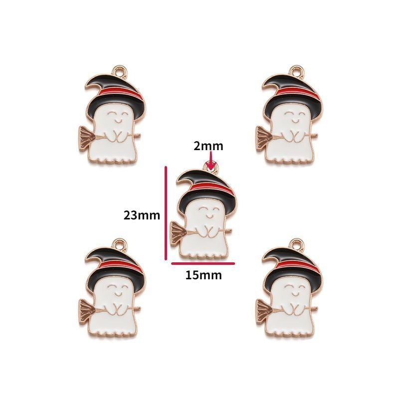 5PCS Halloween Style Theme Jewelry Making Findings Charm #1