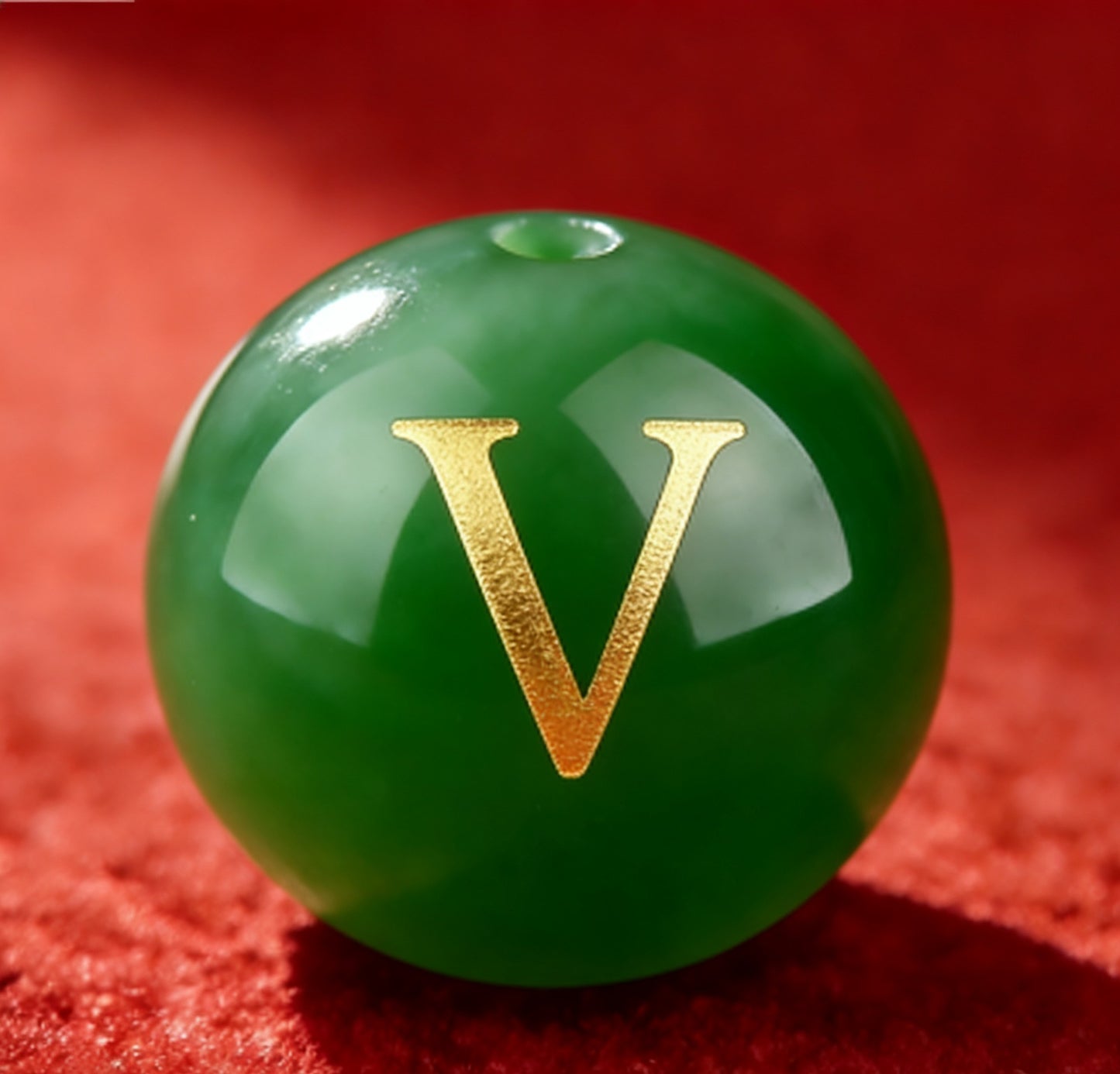 Natural Red Agate Beads - 26 Alphabet Loose Beads for Engraving Customization DIY