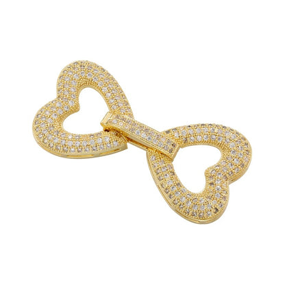 1 Pcs Hooks Accesories Supplies Brass Cubic Zirconia Connectors