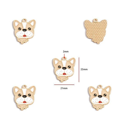 5PCS Colorful Poppy Collection Jewelry Making Findings Charm