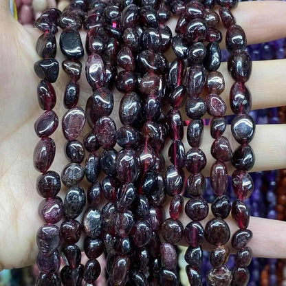Nugget Shape Garnet Beads