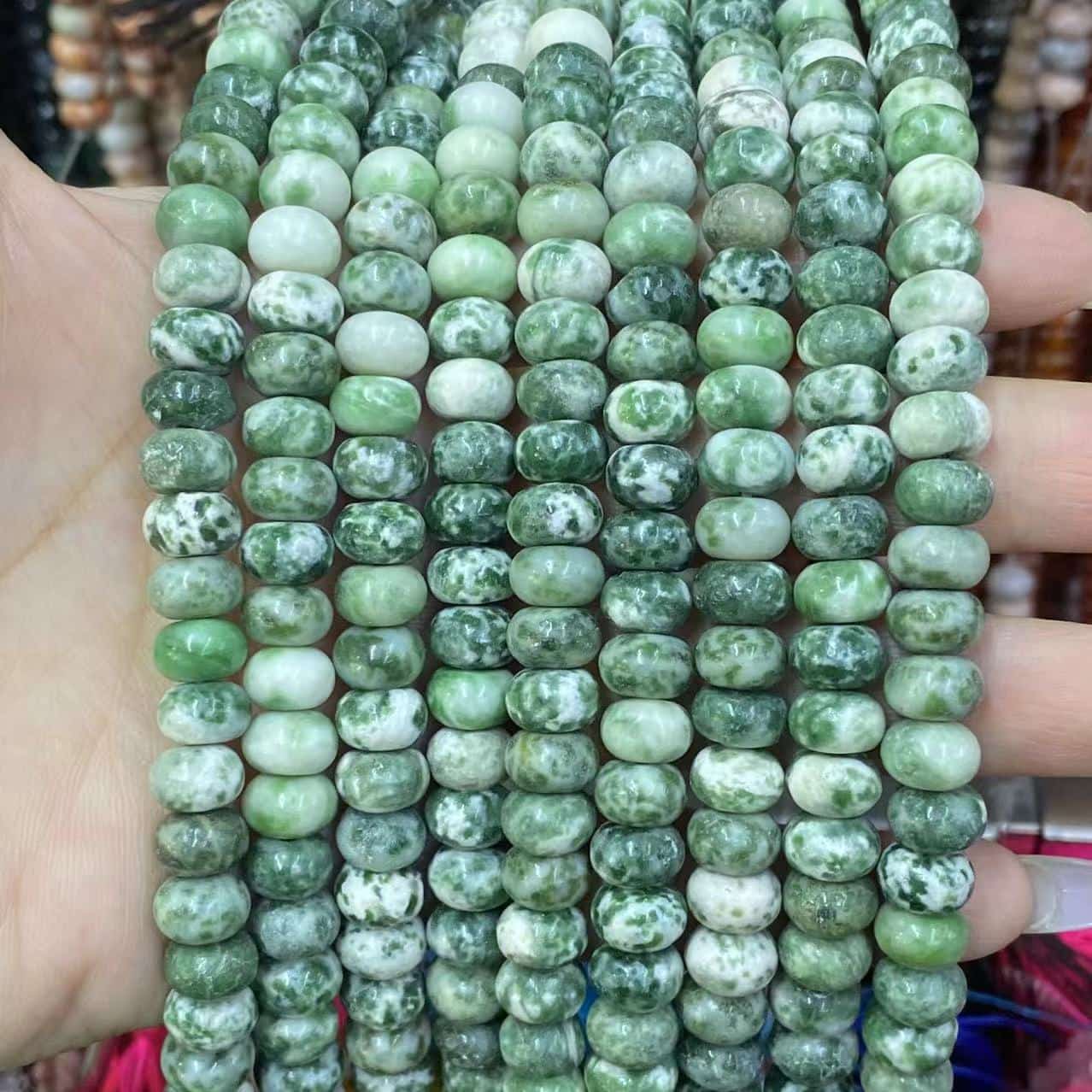 Round Rondelle Beads 2x4mm 4x6mm 5x8mm Quartz/Jasper/Agate