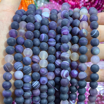 #1 Round Aagte Beads 6mm/8mm/10mm/12mm
