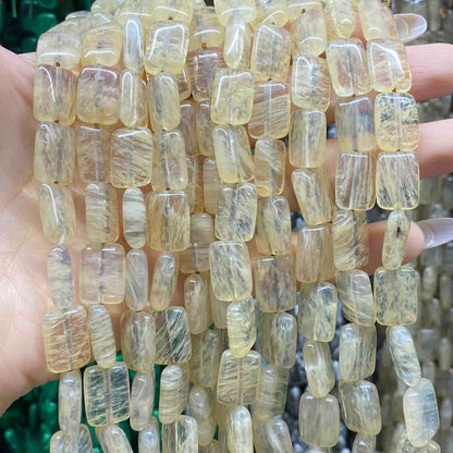 Smooth Rectangle Beads 10x14mm Quartz/Jasper/Agate/Crystal