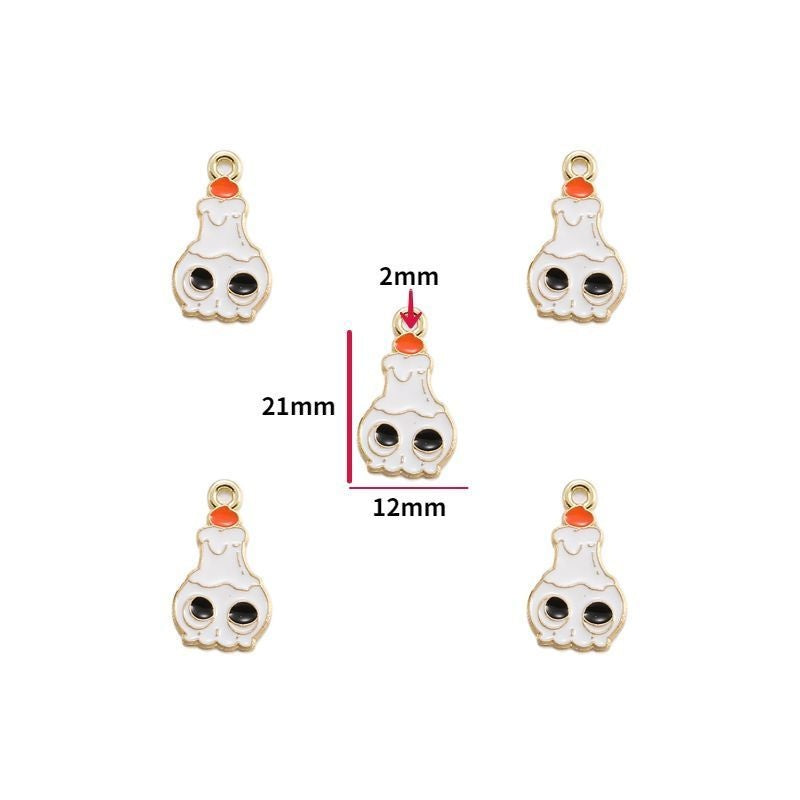 5PCS Halloween Style Theme Jewelry Making Findings Charm #3