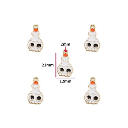 5PCS Halloween Style Theme Jewelry Making Findings Charm #3