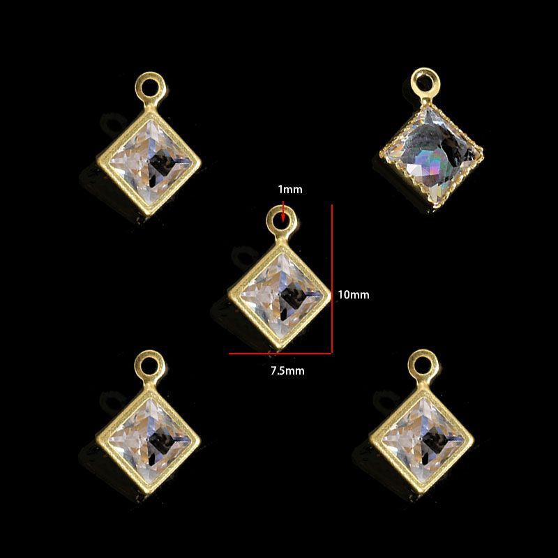 5PCS Crystal Collection Jewelry Making Findings Charm