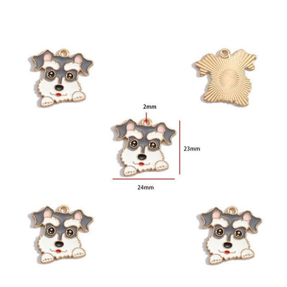 5PCS Colorful Poppy Collection Jewelry Making Findings Charm