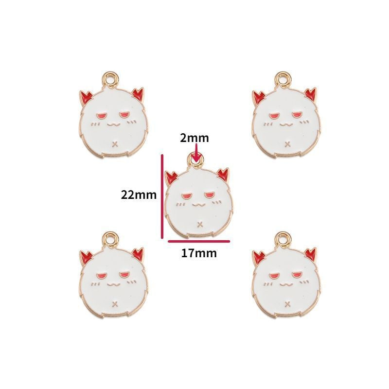 5PCS Halloween Style Theme Jewelry Making Findings Charm #1