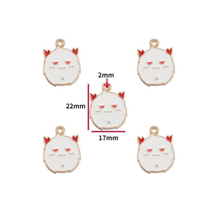 5PCS Halloween Style Theme Jewelry Making Findings Charm #1