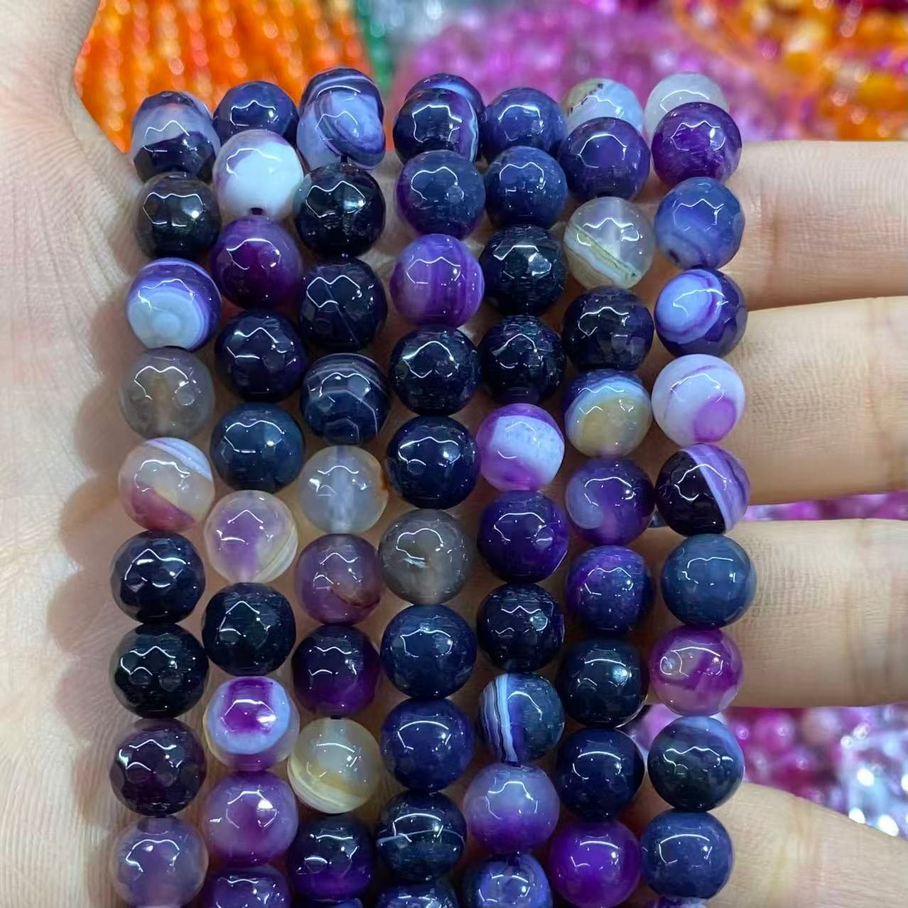 #1 Round Aagte Beads 6mm/8mm/10mm/12mm