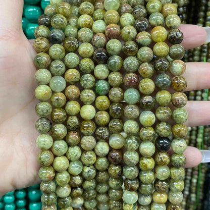 High-Quality Gemstone & Crystal Round Smooth Beads 4mm 6mm 8mm 10mm