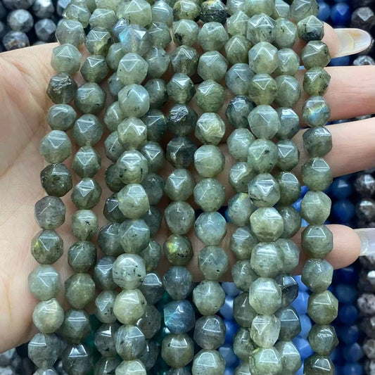 Diamond Shape Labradorite Beads