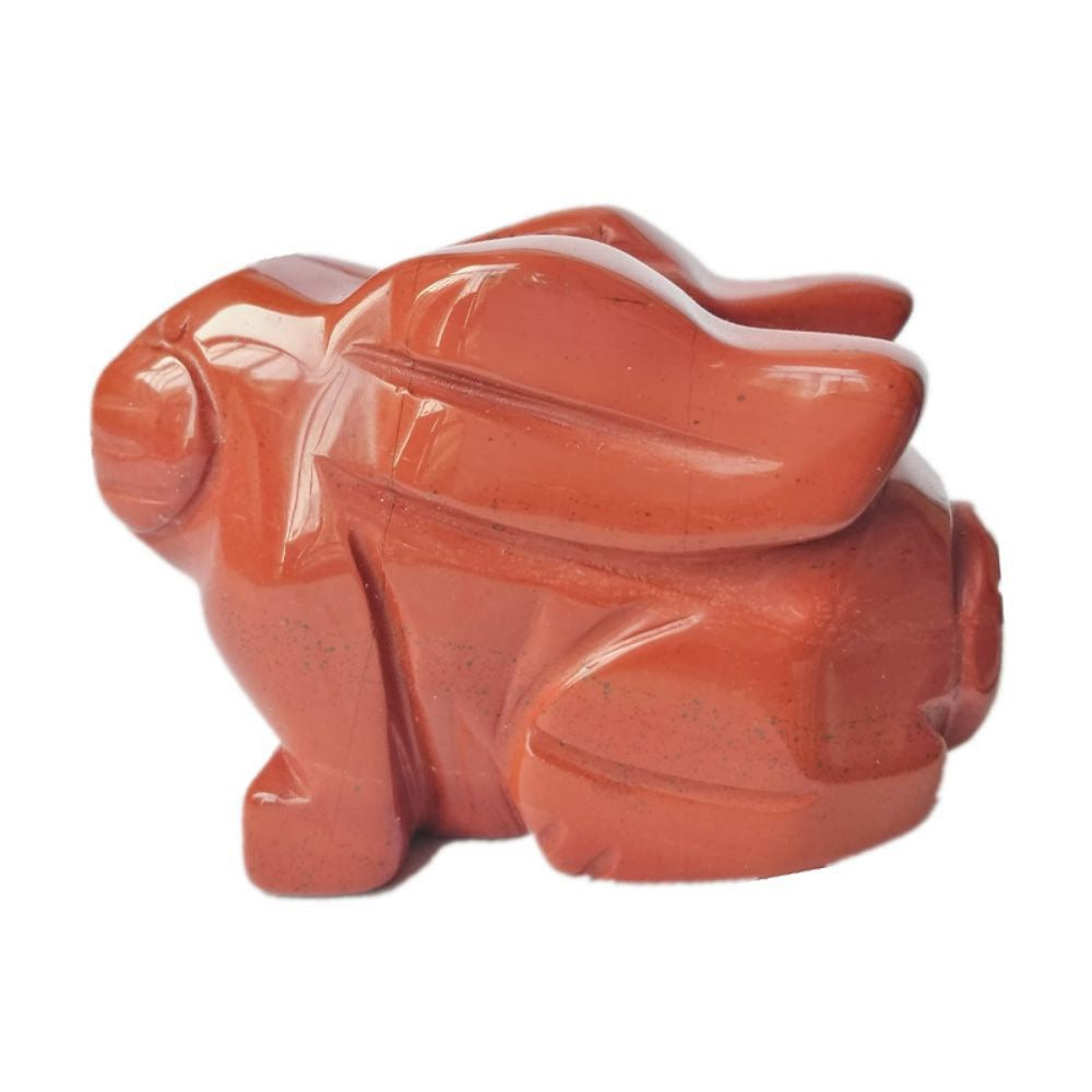 Rabbit Statue Hand Carved Animal Figurine