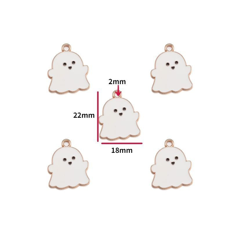 5PCS Halloween Style Theme Jewelry Making Findings Charm #1